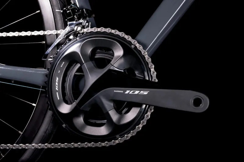 Cube Attain SL Road Bike - Grey/Black-3